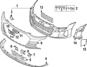 4j3-807-824-a-9b9 Audi Genuine Front Trim
