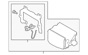 4ke-907-639-g Audi Genuine Distance Sensor