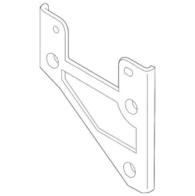 5q0-907-461-a Audi Genuine Cruise Control Distance Sensor Bracket