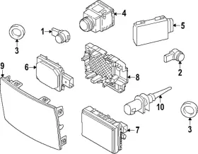 66-31-5-a07-6f3 Bmw Genuine Cruise Control Distance Sensor Cover