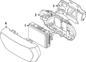 66-31-5-a25-091 Bmw Genuine Cruise Control Distance Sensor Bracket
