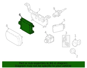 66-31-5-a58-da3 Bmw Genuine Sensor #2