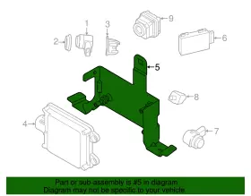 66-31-6-886-218 Bmw Genuine Distance Sensor Mount Bracket #2