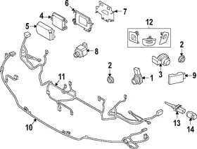 66-31-9-500-094 Bmw Genuine Distance Sensor Mount Bracket