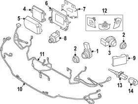 66-31-9-500-095 Bmw Genuine Distance Sensor Cover