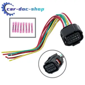 Mxdx0003-f Car-doc-shop For Honda Acura Nissan Kia 10 Pin Front Radar Sonar Sensor Acc Connector Wiring