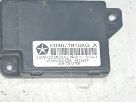 04671918ag Chrysler Jeep Dodge Ram 09-15 Driver Assist Compass Control Module #2 04671918ag Chrysler Jeep Dodge Ram 09-15 Driver Assist Compass Control Module #2
