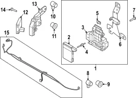 Nl3z-14d189-d Ford Genuine Radar Sensor Bracket