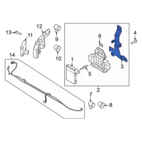 Nl3z14c022a Ford Oe For F-150 Lightning 22-24 Cruise Control Distance Sensor Bracket