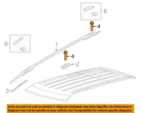 W712668s439 Ford Oem 11-15 Edge Roof Trim-roof Rail Screw