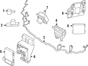 Rb5z-9e731-a Ford Genuine Sensor Assembly Speed