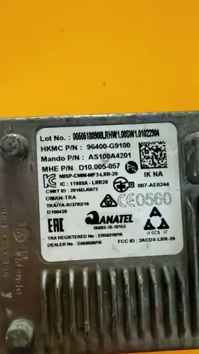 96400-gq100 Genesis 19 20 21 G70 Front Radar Adaptive Sensor Module 96400 Gq100