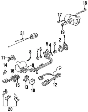 25075957 Gm Genuine Signal Lever