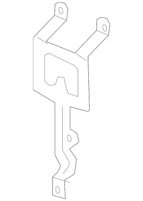 84096135 Gm Genuine Forward Range Radar Bracket