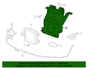 84375229 Gm Genuine Forward Range Radar Bracket #3 84375229 Gm Genuine Forward Range Radar Bracket #3