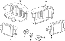 84874275 Gm Genuine Object Sensor Rear Cover