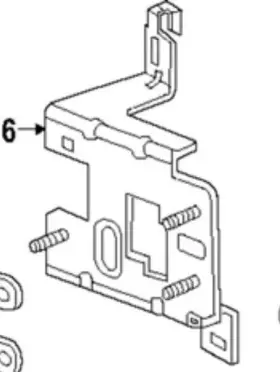 85537217 Gm Genuine F Bracket
