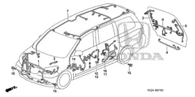 32100-shj-a61 Honda Genuine Wire Harness Front End