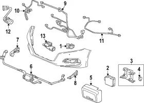 32216-tvc-ka0 Honda Genuine Parking Aid System Wiring Harness