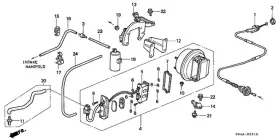 36613-p2f-a00 Honda Genuine Stay Actuator