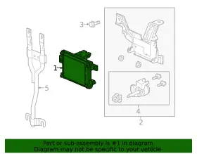36802-t5a-j12 Honda Genuine Cruise Control Distance Sensor #2