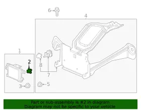 36803-t6a-j01 Honda Genuine Distance Sensor Retainer #2
