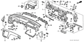 77869-s10-a00zz Honda Genuine Bracket Assembly Passenger Support