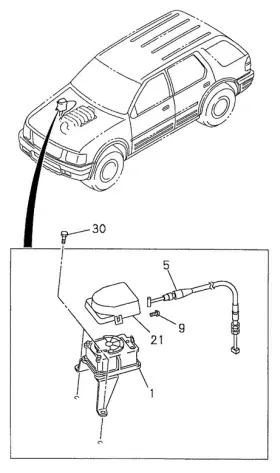 8-97162-085-0 Honda Genuine Cable Actuator