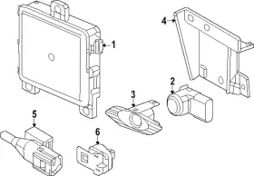 8s303-3d4-a14 Honda Genuine Radar Set Front