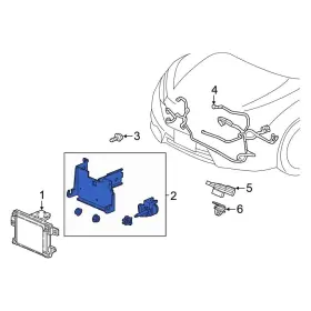 36801teth01 Honda Oe For Civic 2018 Cruise Control Distance Sensor Bracket