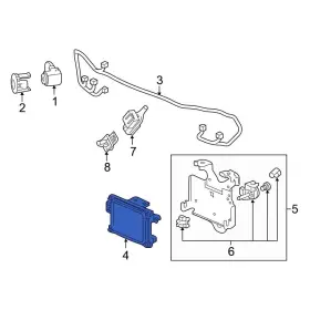 36802t6za02 Honda Oe For Ridgeline 17-20 Front Cruise Control Distance Sensor