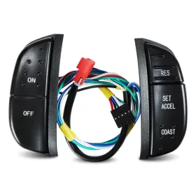 Husuku Rdus0-019 Steering Wheel Mounted Cruise Control Fit For F-150 E-150 Kit 4 Black