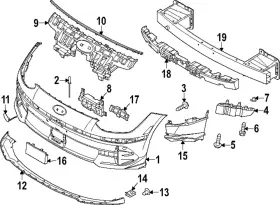86381-kl000-ebr Hyundai Genuine Sensor Protector