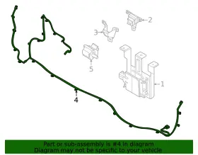 91840-k5031 Hyundai Genuine Parking Aid System Wiring Harness #2