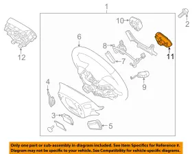 96700-b10004x Hyundai Oem Steering Wheel-audio Stereo Radio Control Switch 96700b10004x