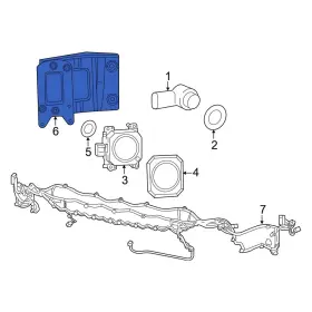 68232803aa Jeep Oe For Cherokee 2018 Cruise Control Distance Sensor Bracket