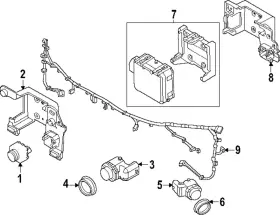 Lr184912 Land-rover Genuine Distance Sensor