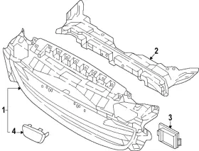 N454-50-1t2 Mazda Genuine Distance Sensor Bracket
