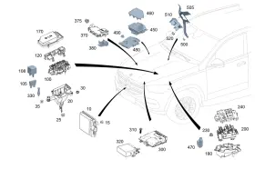000-905-53-19 Mercedes-benz Genuine Radar Sensor