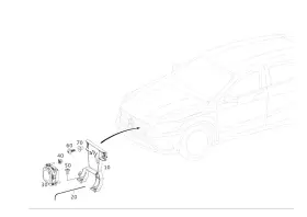 117-622-04-00 Mercedes-benz Genuine Holder