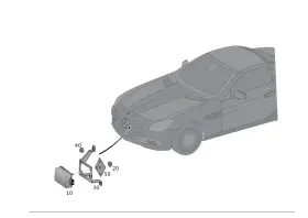 172-545-00-00 Mercedes-benz Genuine Holder