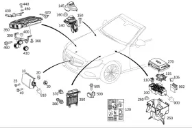 205-900-70-22 Mercedes-benz Genuine Control Unit