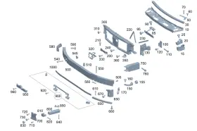 206-540-17-02 Mercedes-benz Genuine Control Unit Holder