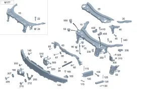 213-620-37-01 Mercedes-benz Genuine Holder
