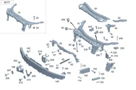 213-620-78-00 Mercedes-benz Genuine Holder