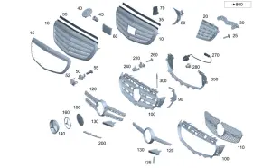213-888-50-00 Mercedes-benz Genuine Holder