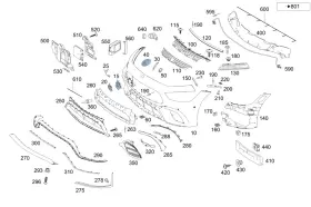 213-905-34-14-64 Mercedes-benz Genuine Radar Sensor