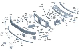 214-540-23-01 Mercedes-benz Genuine Control Unit Holder