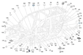 Mercedes-benz 222-546-51-46 Genuine Mercedes-benz Line Bracket