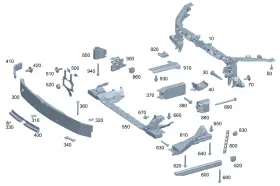 243-622-19-00 Mercedes-benz Genuine Holder